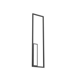 M7674  Boutique Rectangle Wall Lamp 50W LED Black